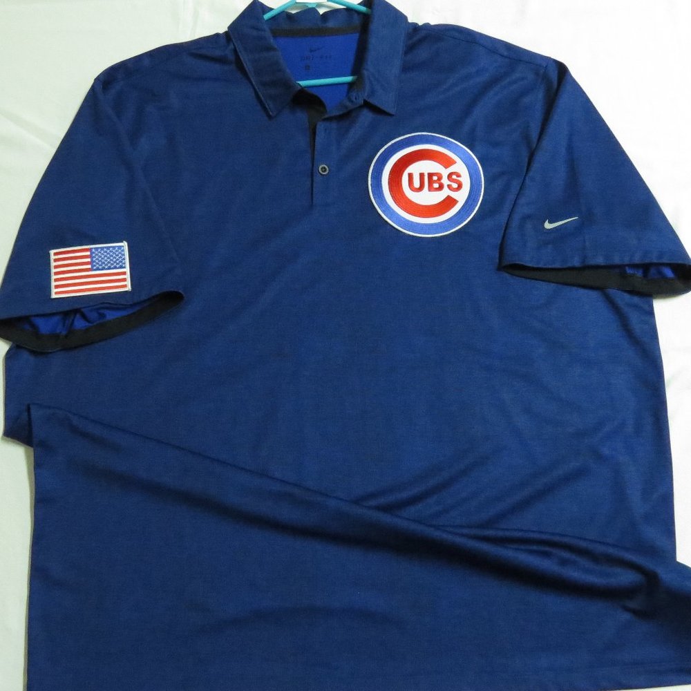 NWOT 3XL Blue Nike Dri-Fit Mens db Polyester #531T Polo Shirt